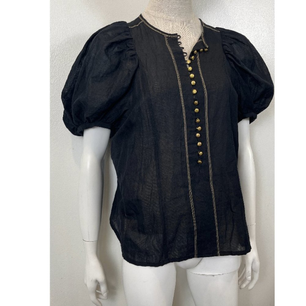 NATIVE VILLAGE BOHO BLOUSE M - Picture 2 of 8